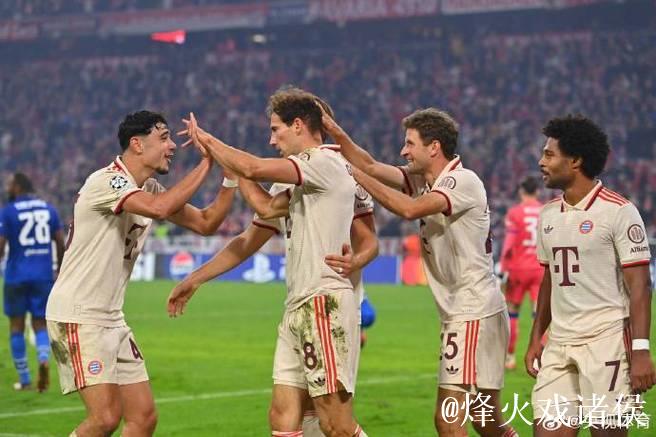 欧冠-凯恩大四喜奥利塞双响 拜仁9-2萨格勒布迪纳摩